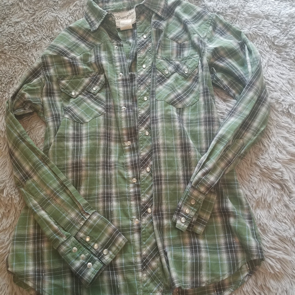 Wrangler Western Mens Snap Down